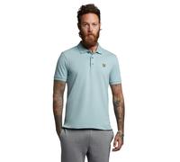 Lyle & Scott Branded Chest Logo Away Blue Polo Shirt - S
