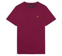 Lyle & Scott Branded Chest Logo T-Shirt - Rich Burgundy - M