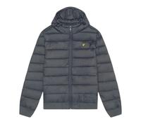 Lyle & Scott Branded Hooded Wadded Jacket - Gunmetal Grey - XL