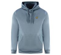 Lyle & Scott Branded Slate Blue Pull-over Hoodie