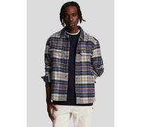 Lyle & Scott - Check Flannel Dark Navy/Chalk - Shirt Jacket - blue - M - 100% Polyester M