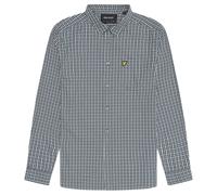 Lyle & Scott Checked Gingham Long Sleeve Shirt - Argyle Teal/Blue - L