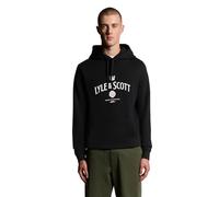 Lyle & Scott Cheers to Tradition Graphic Hoodie, Z865 Jet Black, M