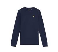 Lyle & Scott Children's Basic Long-Sleeved Shirt - 100% Cotton | Breathable, Z99 Navy, 140 cm/146 cm