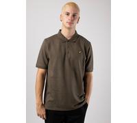 Lyle & Scott SP1713V Chunky Slub Pique Polo T-Shirt Medium Khaki