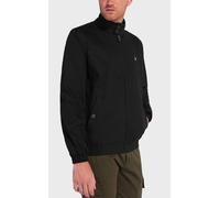 Lyle & Scott Mens Jet Black Harrington Jacket Cotton - Size 2XL