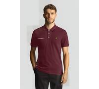 Lyle & Scott Co-ordinate Print Plain Polo Shirt Burgundy size M | Poloshirts Outlet | Men | Brown M