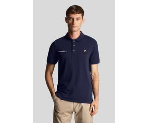 Lyle & Scott Co-ordinate Print Plain Polo Shirt Navy size M | Poloshirts Outlet | Men | Blue M