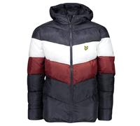 Lyle & Scott Colour Block Navy Blue Puffer Jacket