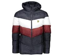 Lyle & Scott Colour Block Puffer Jacket - Navy Blue - M