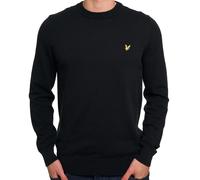 Lyle & Scott Cotton Crew Neck Jumper Jet Black