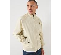 Lyle & Scott Cotton Harrington Jacket, Beige, Size M, Men Beige
