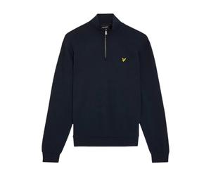 Lyle & Scott Cotton Loopback 1/4 Zip Sweatshirt - Dark Navy