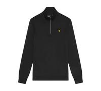 Lyle & Scott Cotton Loopback 1/4 Zip Sweatshirt - Jet Black