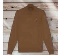 Lyle & Scott Cotton Merino 1/4 Zip Jumper Sweater Knit Wild Nettle 4XL £190