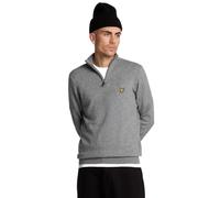 Lyle & Scott Cotton Merino Mens Quarter Zip Jumper - Grey material_cotton - Size Large