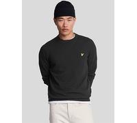 Lyle & Scott Cotton Merino Crew Knitted Jumper - Black, Black, Size 2Xl, Men Black