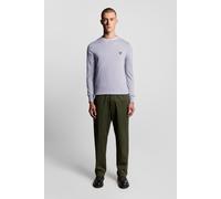 Lyle & Scott Cotton Merino Crew Neck Jumper Ash Lilac size S | Sweaters Outlet | Men | Purple S