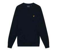Lyle & Scott Mid Knits Cotton Merino Crew Neck Jumper Z271 Dark Navy, S