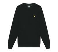 Lyle & Scott Cotton Merino Crew Neck Jumper - Jet Black