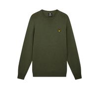 Lyle & Scott Cotton Merino Crew Neck Jumper Olive