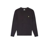 Lyle & Scott Cotton Merino Crew Neck Jumper True Black