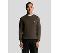 Lyle & Scott Cotton Merino Mens Crew Neck Jumper - X863 Espresso - X863 Espresso - L