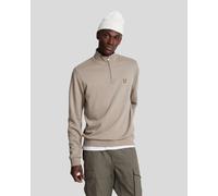 Lyle & Scott Cotton Merino Mens Quarter Zip Jumper - W870 Cove
