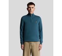 Lyle & Scott Cotton Merino 1/4 Zip Jumper (UK, Alpha, XL, Regular, Regular, Deep Water)