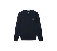 Lyle & Scott Cotton Merino V Neck Dark Navy