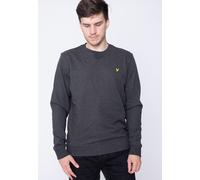Lyle & Scott - Crew Neck Charcoal Marl - Sweater - grey - XXL - 100% Cotton XXL
