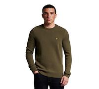 Lyle & Scott Crew Neck Lambswool Jumper Olive S