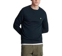 Men's Lyle & Scott Branded Dark Navy Blue Pull-over Sweatshirt - Size: 42/Regular