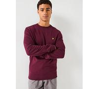 Lyle & Scott Crew Neck Sweatshirt - Dark Red, Dark Red, Size S, Men Dark Red