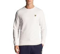 Lyle & Scott Mens Crew Neck Sweatshirt in White Cotton - Size X-Large