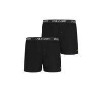 Lyle & Scott - Dylan Pack Of 2 Plain Woven Black - Boxershorts - black - XL - 100% Cotton XL
