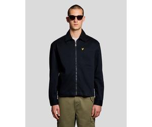 Lyle & Scott Enzyme Wash Mens Zip Overshirt - Z271 Dark Navy