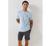 Lyle & Scott SS T-Shirts Plain T-Shirt W596 Opal Blue, S
