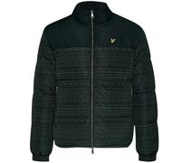 Lyle & Scott Fair Isle Reversible Puffer Jacket - Black - S