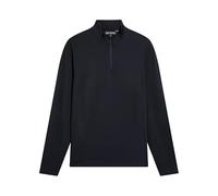 Lyle & Scott Golf Embroidered Golf Course Mid Layer for Men - Lightweight Quarter Zip Pullover, Breathable Stretch Golf Top for On-Course Performance Navy