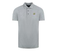Lyle & Scott Grey Fabric Mix Polo Shirt