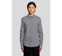Lyle and Scott Men's Long Sleeve Patterned Shirt L Blue