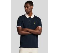 Lyle & Scott - Half Tipped Dark Navy - Polo - blue - L - 97% Cotton, 3% Elastane,Cotton L