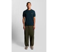 Lyle & Scott Herringbone Knitted Polo Dark Navy size S | Sweaters Outlet | Men | Blue S