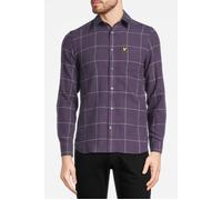 Lyle & Scott Houndstooth Check Flannel Shirt Thistle Shadow size M | Casual Shirts Outlet | Men | Purple M