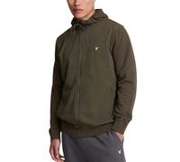 Lyle & Scott Hybrid Zip-Up Hoodie - Olive Green - M
