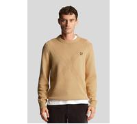Lyle & Scott Insignia Crew Neck Jumper Cairngorms Khaki size XL | Sweaters Outlet | Men | Brown XL