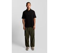 Lyle & Scott Interlock Zipped Polo Shirt Jet Black size M | Casual Shirts Outlet | Men | Black M