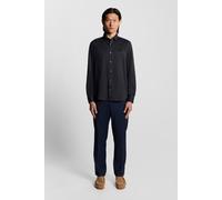 Lyle & Scott Jacquard Interlock Shirt Deep Navy size XL | Formal Shirts Outlet | Men | Blue XL