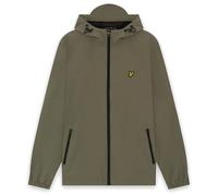 Contrast Zip Through Hooded Jacket Khaki Ash/Jet Black M